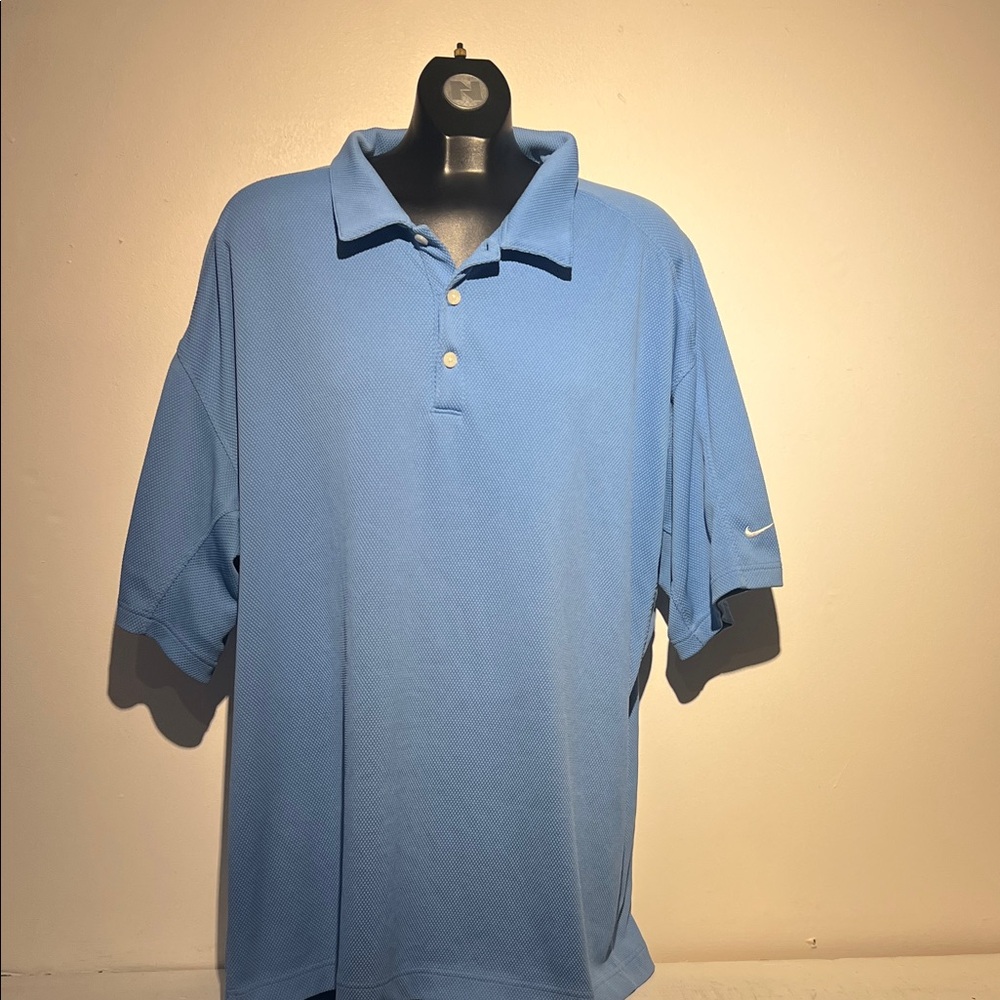 Nike Men's Sky Blue Short Sleeve Polo